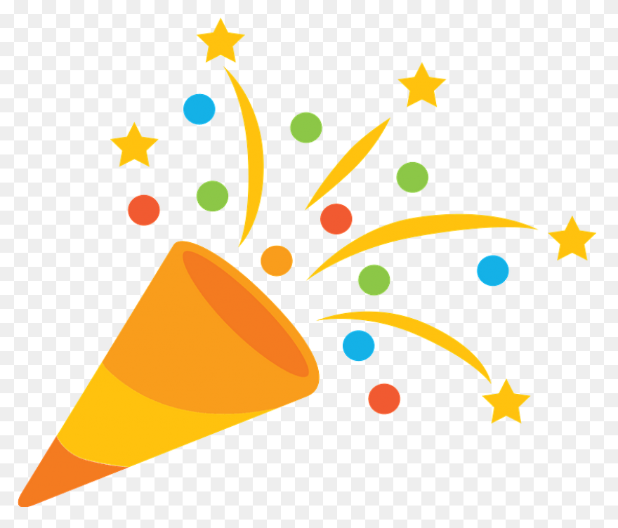 Streamers And Confetti Clipart - Cl