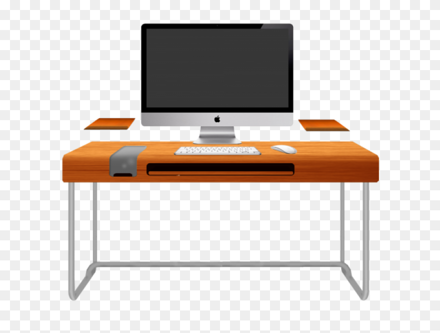 Computer Desk Royalty Free Vector C