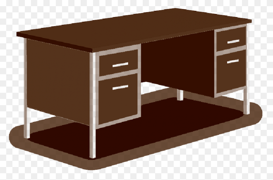 Computer Desk Royalty Free Vector C