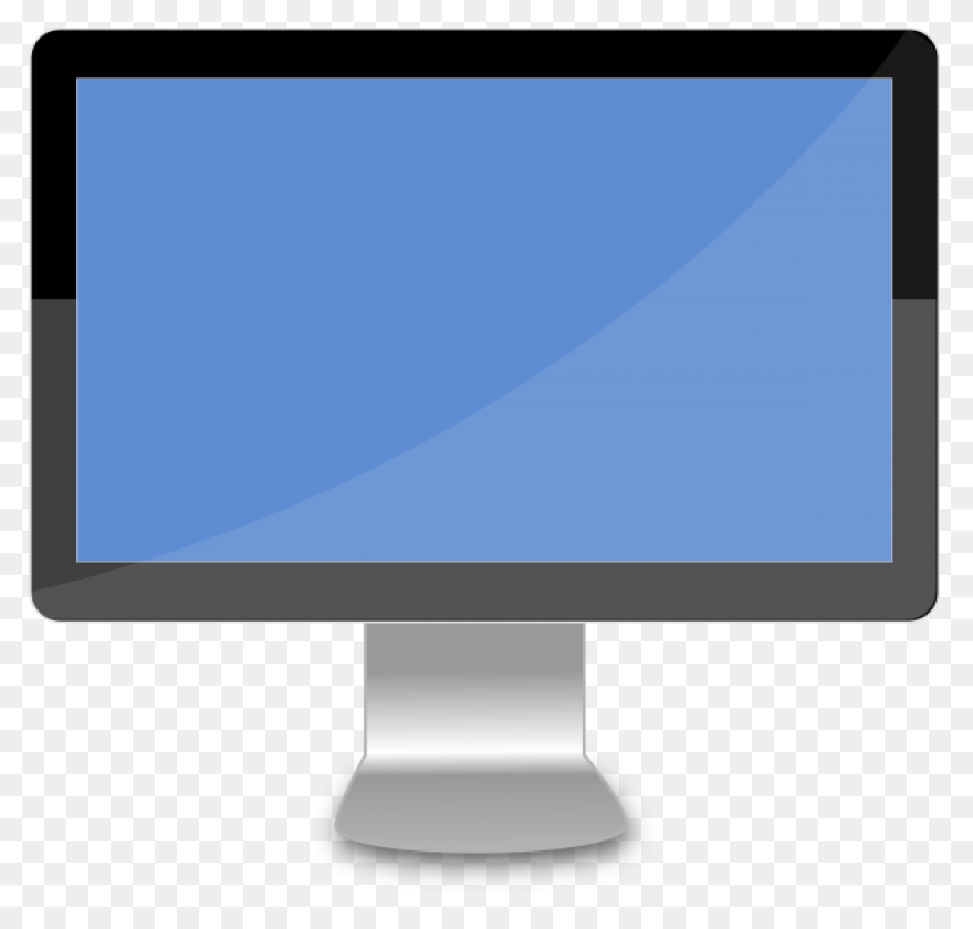 Simple Computer Screen Icon Compute