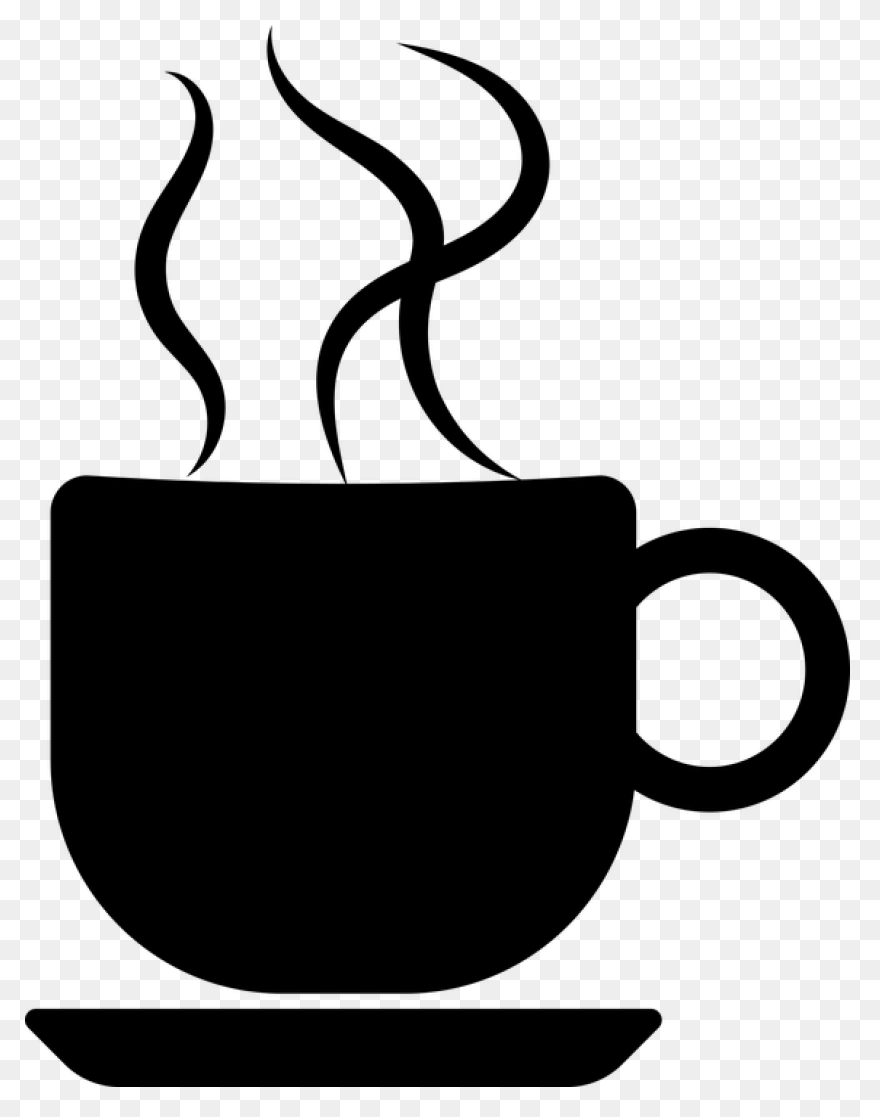 Free Coffee Cup Silhouette Png, Dow