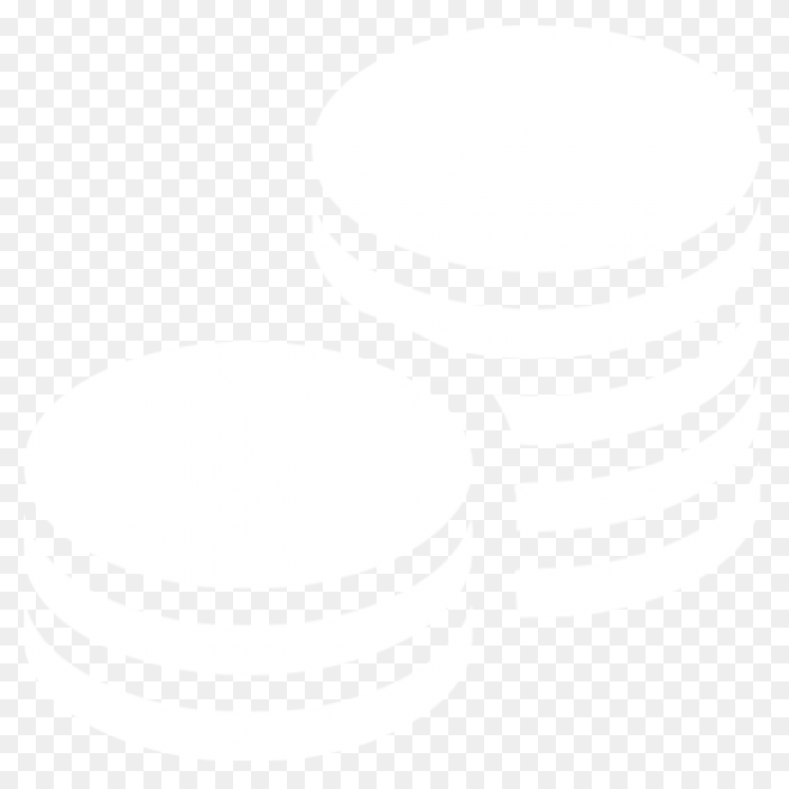 White Coins Icon Free White - Coin Icon