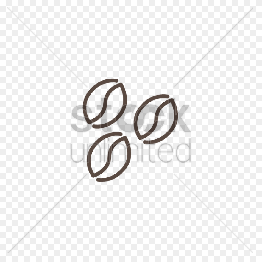 Coffee Bean Vector Image In Color |