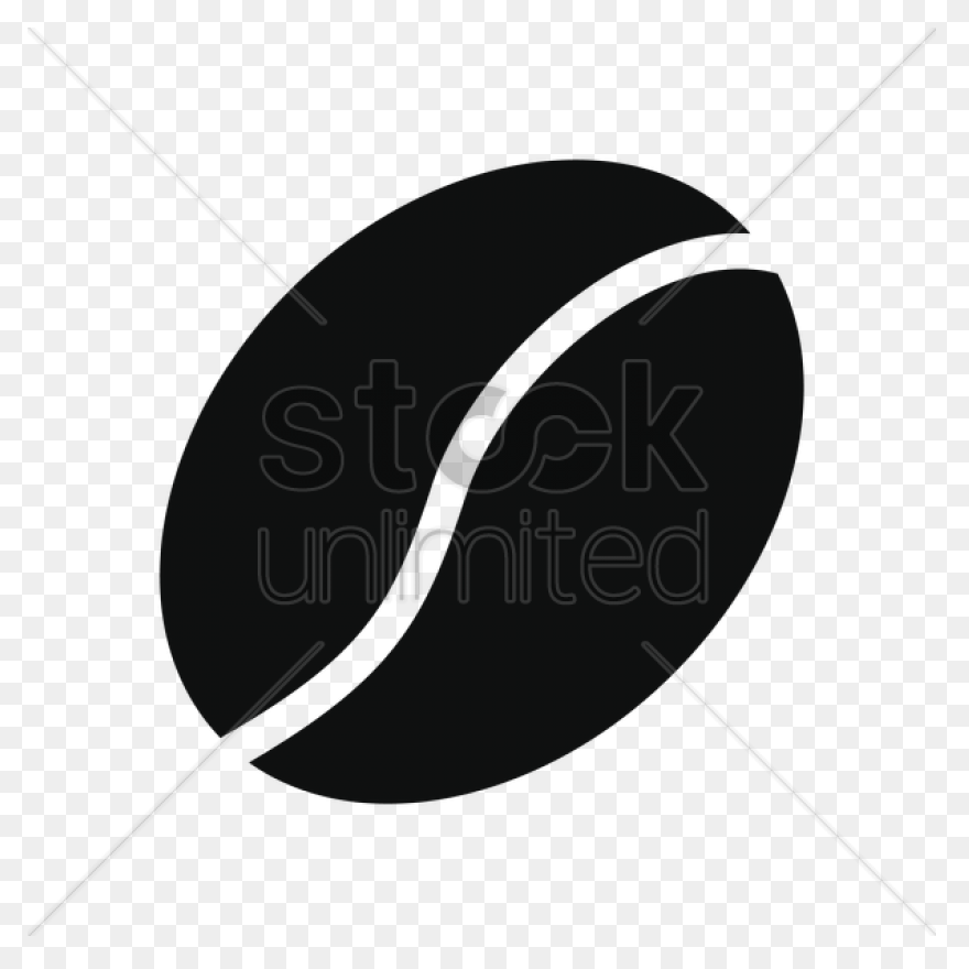 Coffee Bean Vector Image In Color |