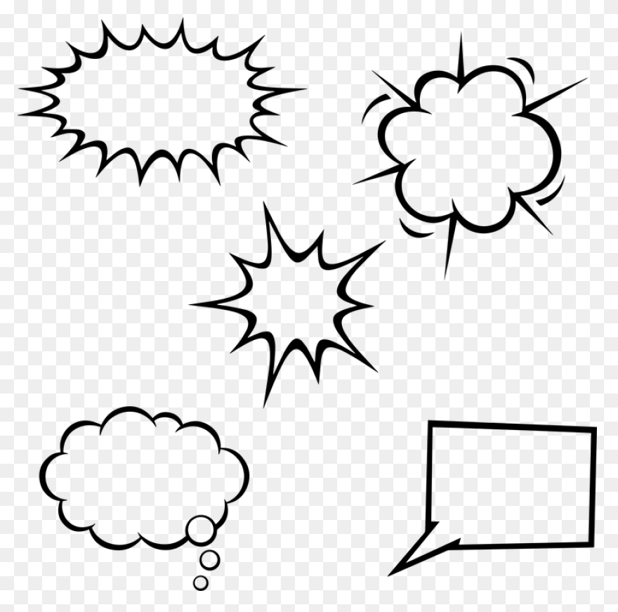 Large Comic Conversation Bubble Vec