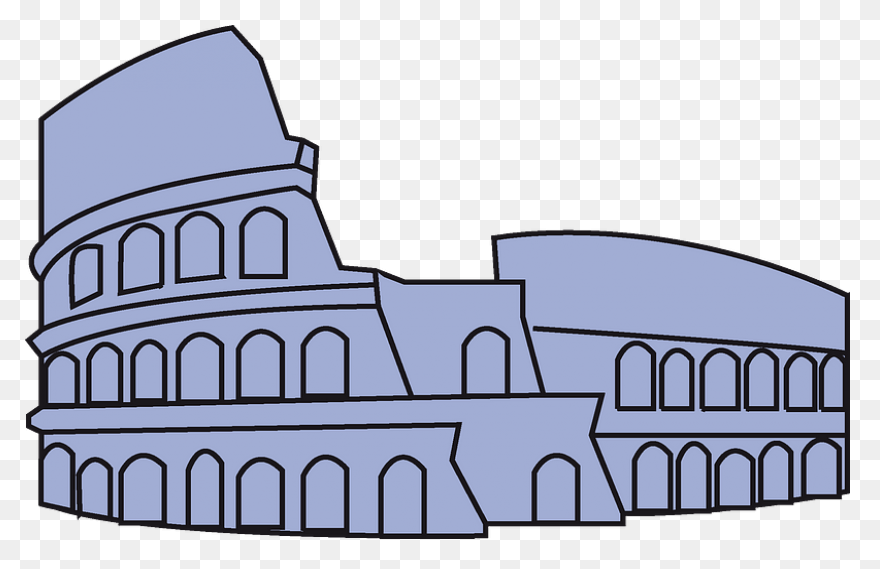 Roman Colosseum Coloring Page To Co