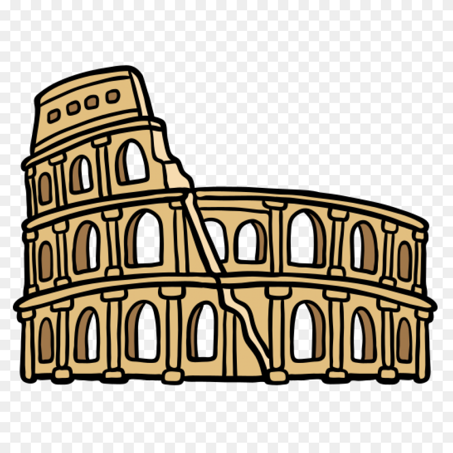 Roman Colosseum Coloring Page To Co