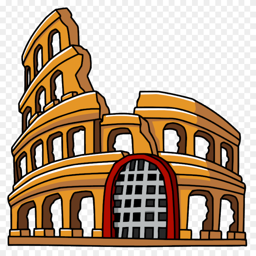Roman Colosseum Coloring Page To Co