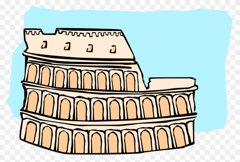 Roman Colosseum Coloring Page To Co