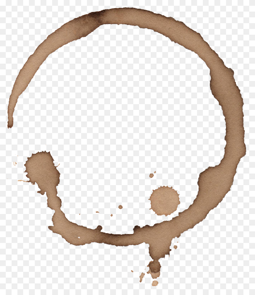 6 Coffee Stain Rings (Png - Coffee Ring
