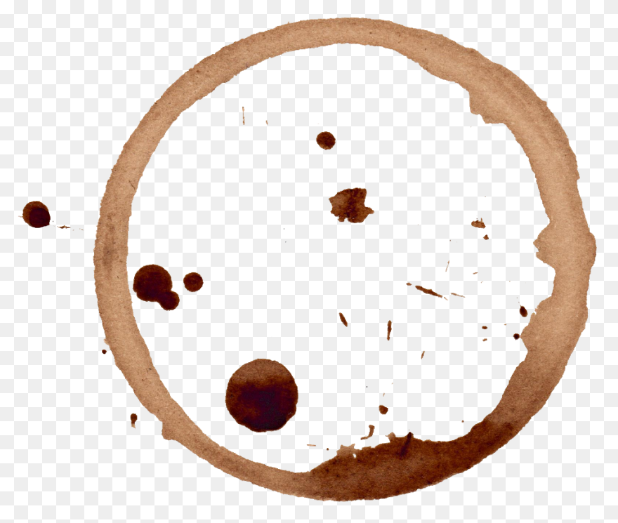 6 Coffee Stain Rings (Png Transpare