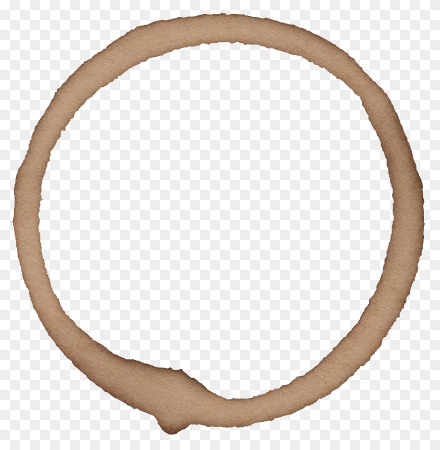 6 Coffee Stain Rings (Png Transpare