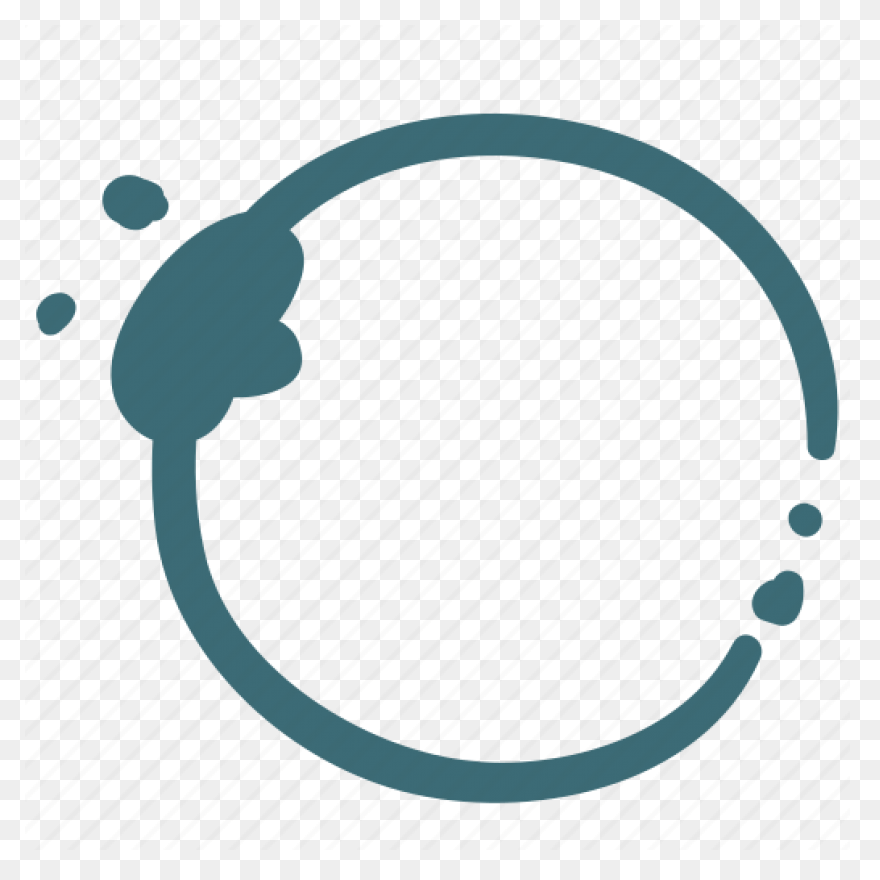 6 Coffee Stain Rings (Png Transpare