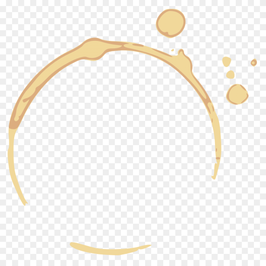 6 Coffee Stain Rings (Png Transpare