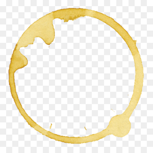 6 Coffee Stain Rings (Png Transpare