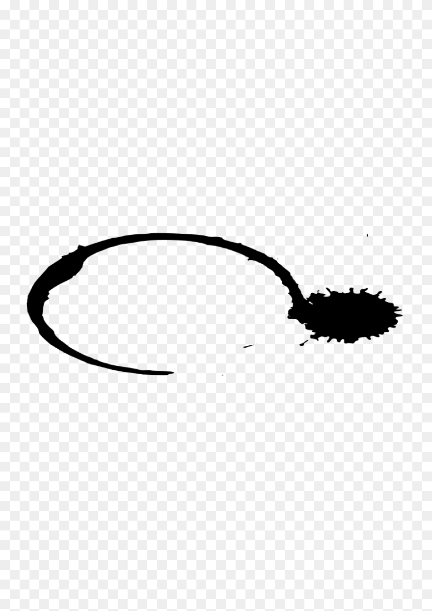 6 Coffee Stain Rings (Png Transpare