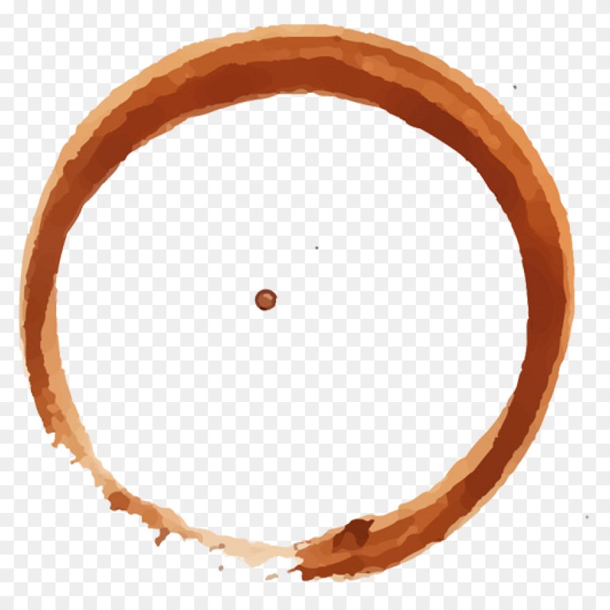 6 Coffee Stain Rings (Png Transpare