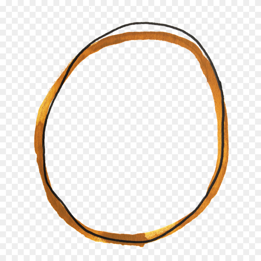 6 Coffee Stain Rings (Png Transpare