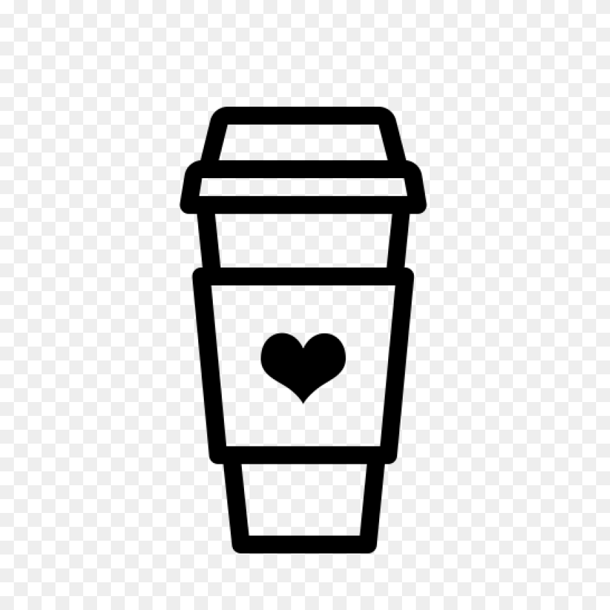 Vector Coffee Cup Brown Stripes, Br
