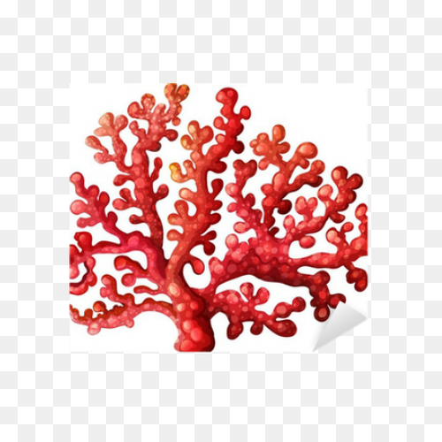 A Coral Reef Sticker • - Coral