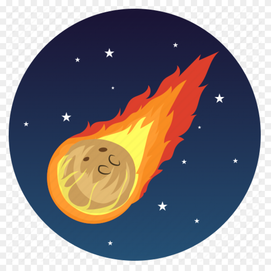 Comet Falling Down Space Decal