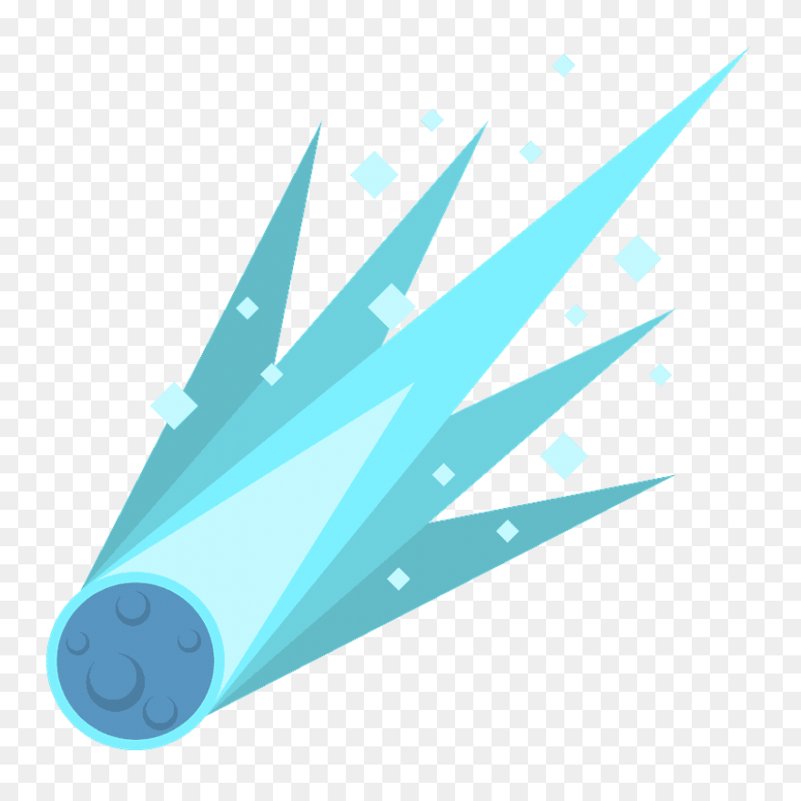 Comet Falling Down Space Decal