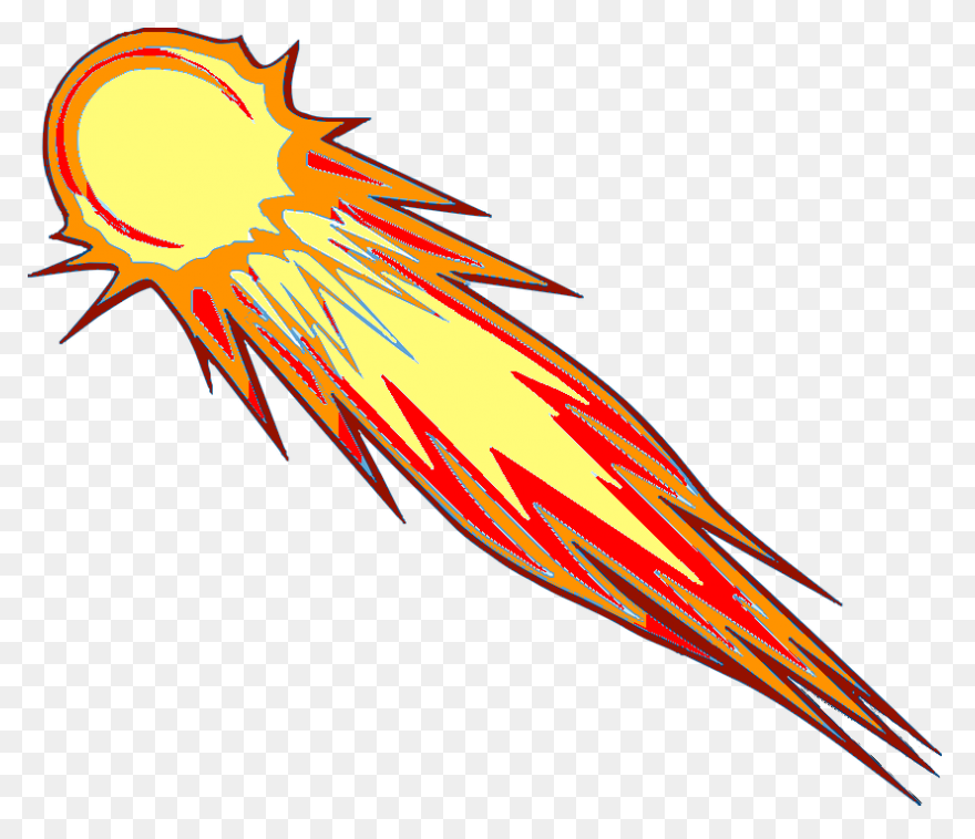 Comet Falling Down Space Decal