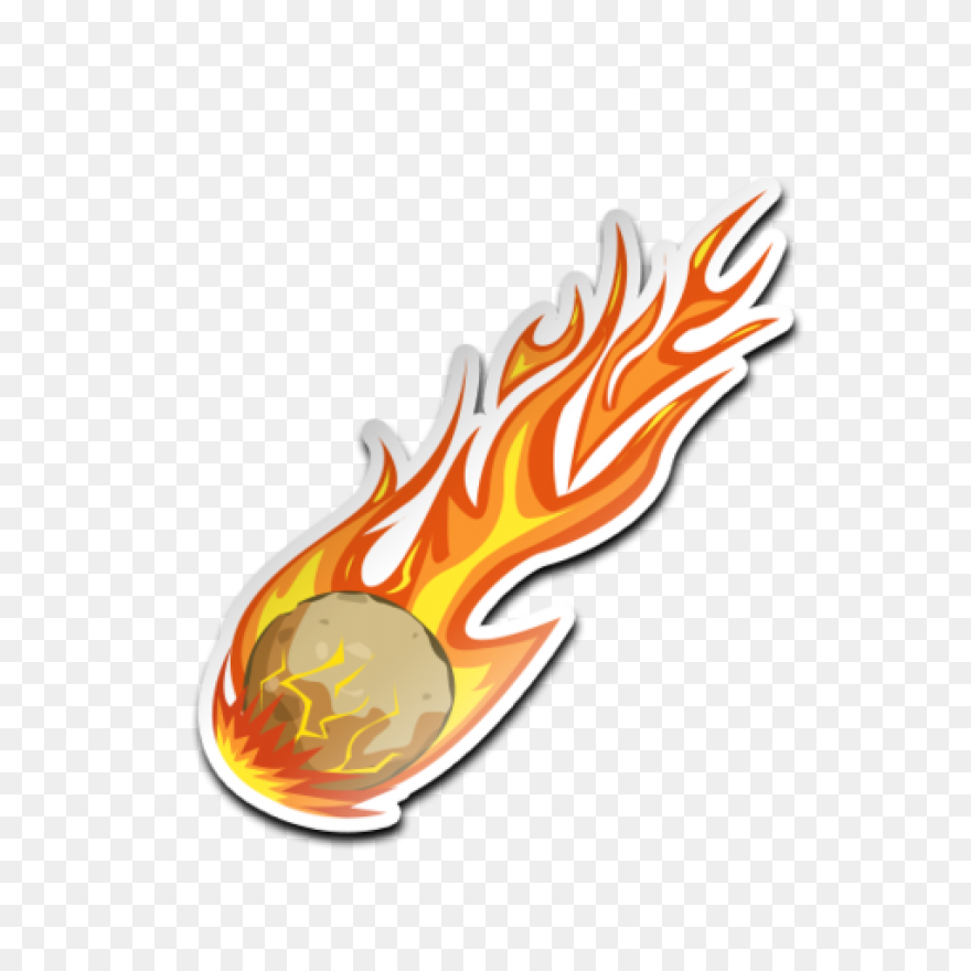 Comet Falling Down Space Decal