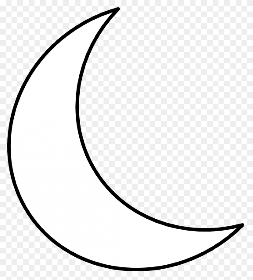 Crescent Lunar Phase Moon Clip Art 