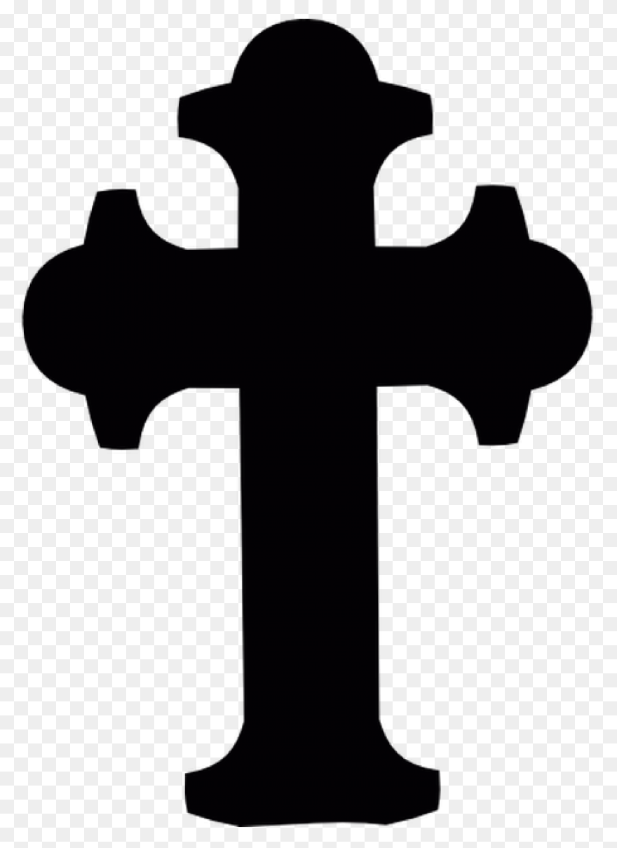 Christian Cross Vector Graphics Clipart - Cross Silhouette