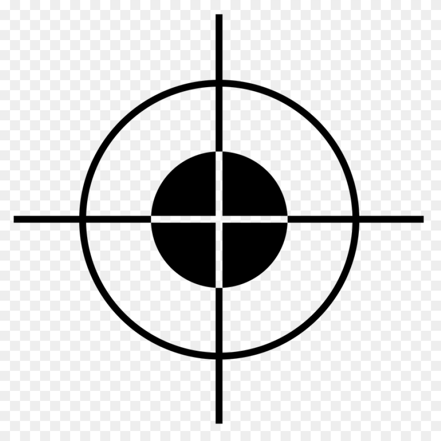 Crosshair Crosshair Outline Signs Crosshairs - Cross Hair