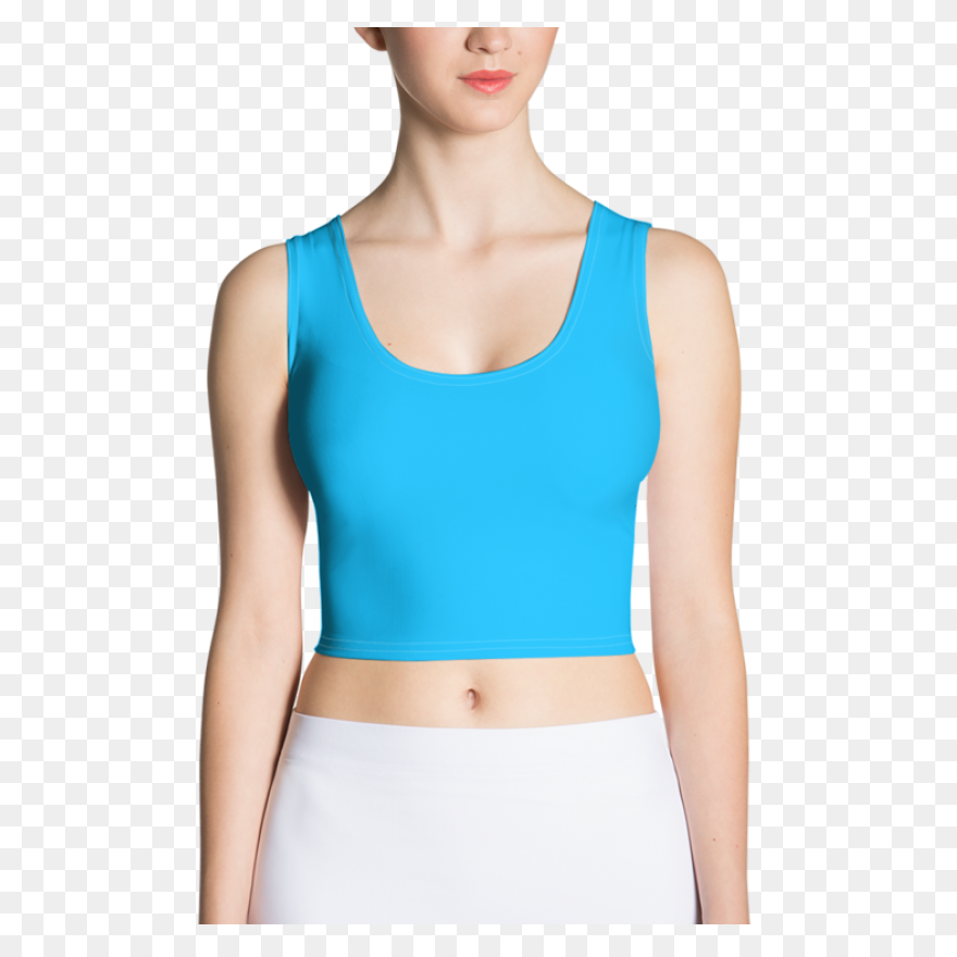 Ribbed Texture Lace Up Crop Top - A