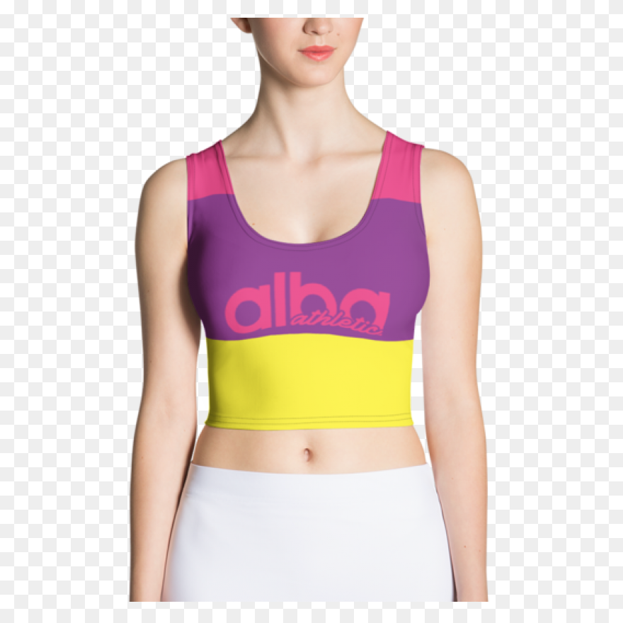 Ribbed Texture Lace Up Crop Top - A