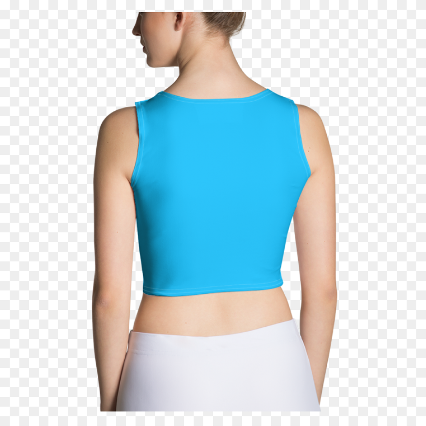 Ribbed Texture Lace Up Crop Top - A