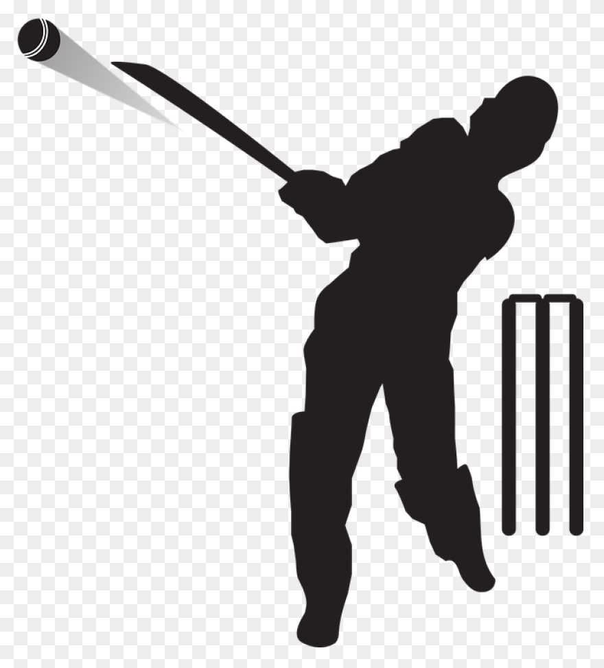 Download Hd Cricket Batsman Vector 