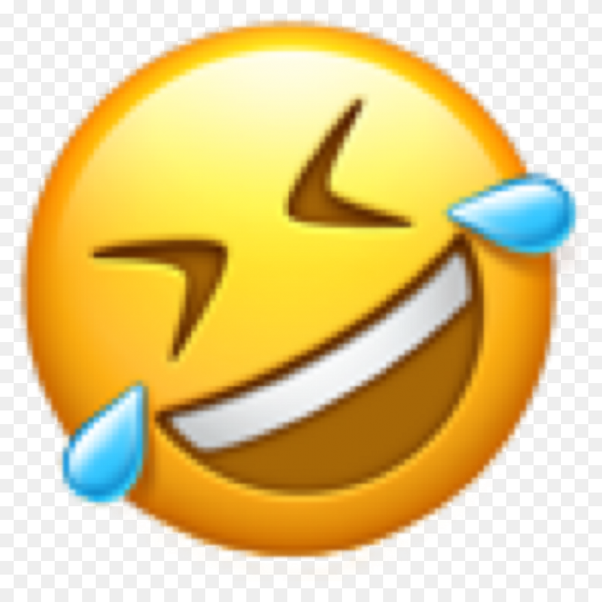 Iphone Emoji Laughing Crying Freetoedit - Crying Laughing Emoji