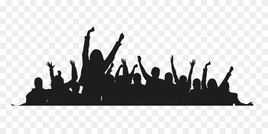 Crowd Clipart Silhouette, Crowd . C