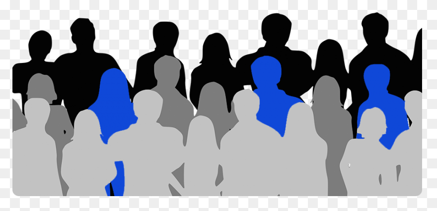 Crowd Clipart Silhouette, Crowd . C