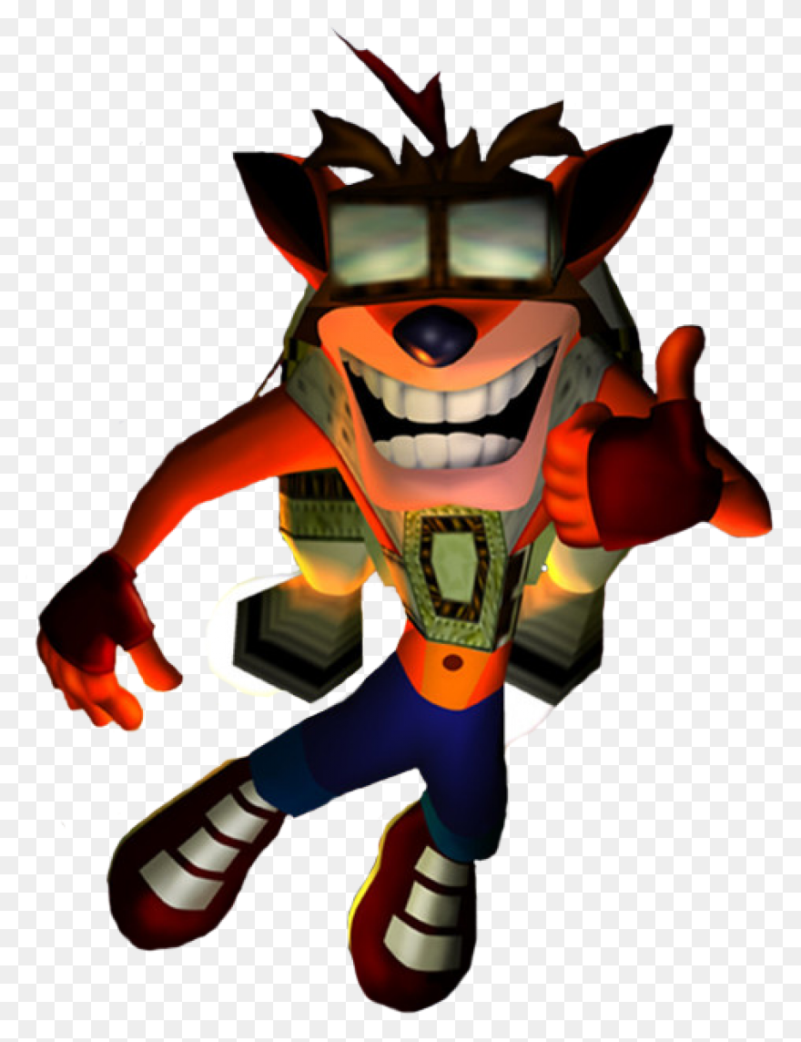 Crash Bandicoot Scratching His Head