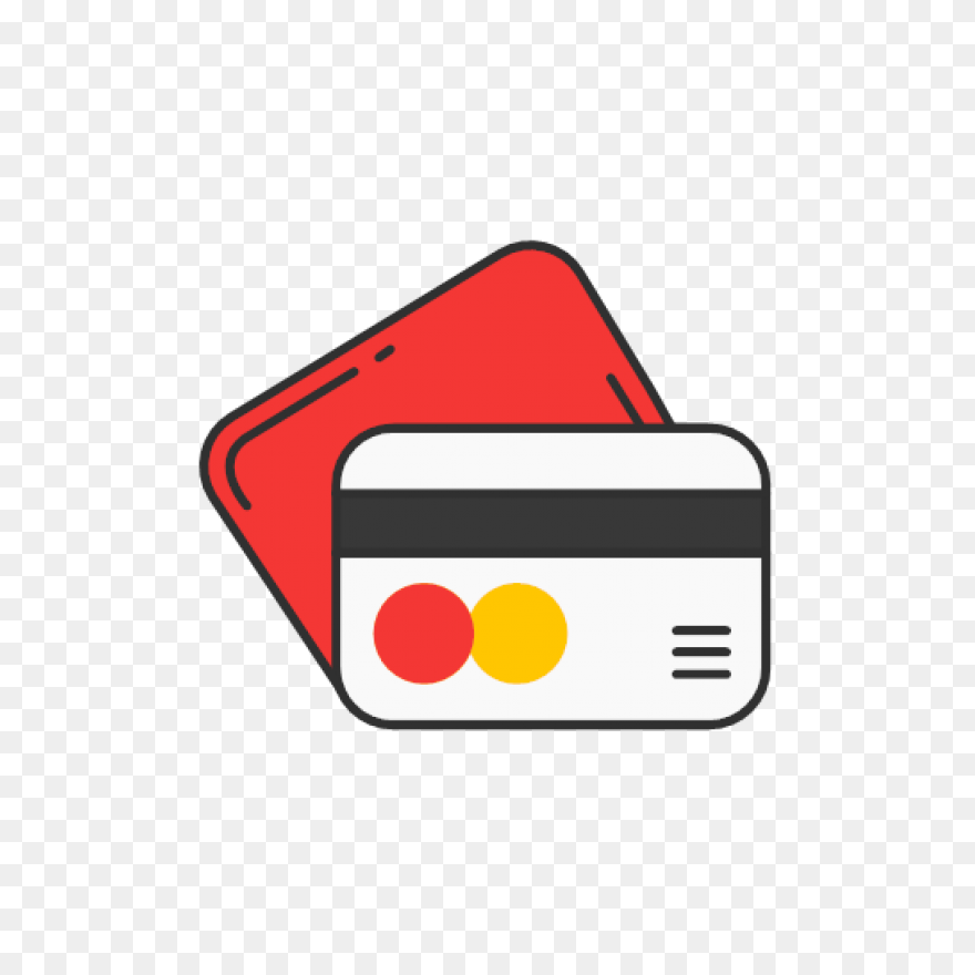 Red Bank Cards Icon - Free Red Cred