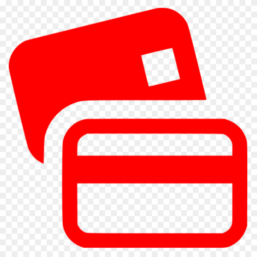 Red Bank Cards Icon Free - Credit Card Icon