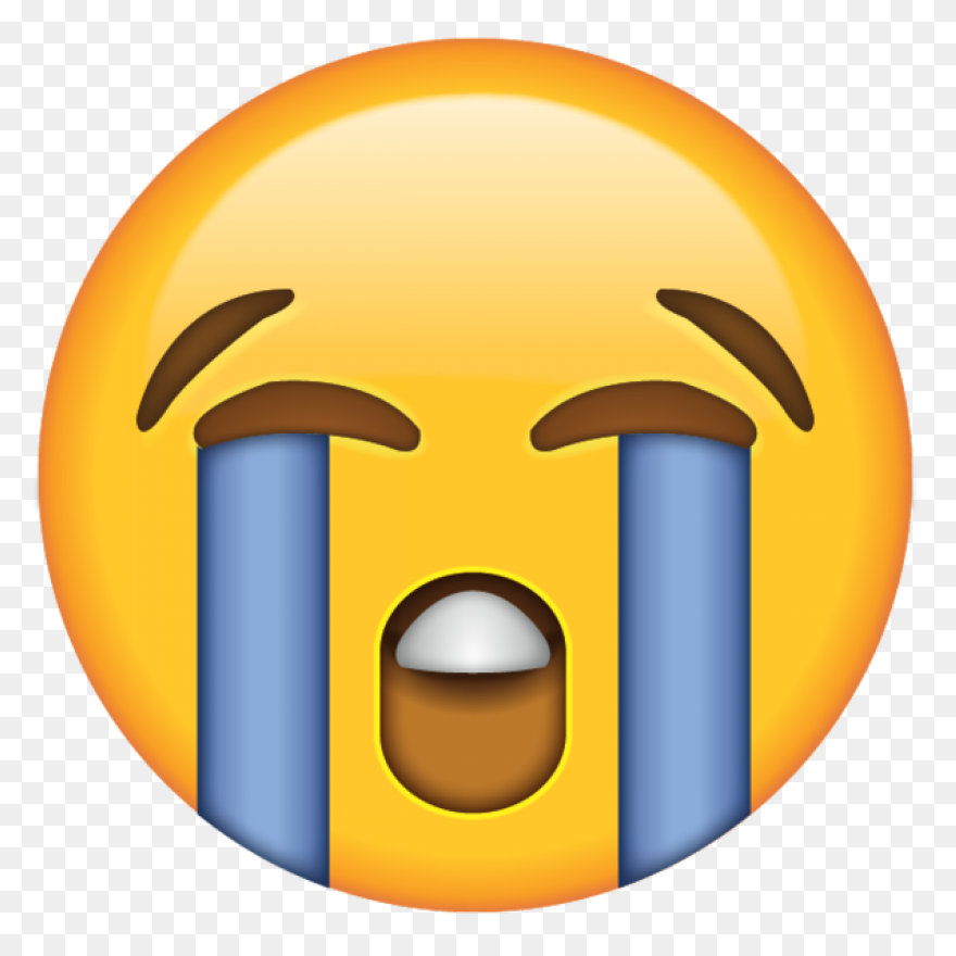 Loudly Crying Face People Sticker -
