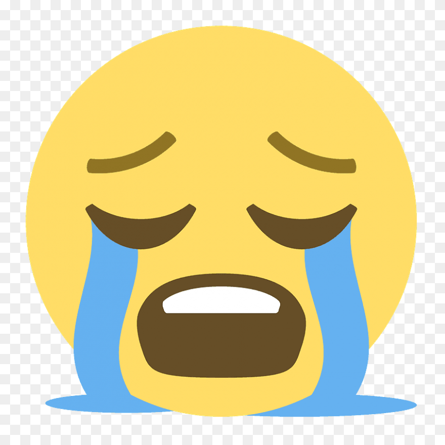 Loudly Crying Face People Sticker -