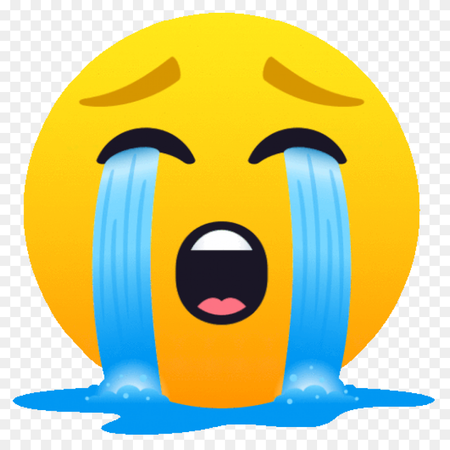 Loudly Crying Face People Sticker - Crying Face