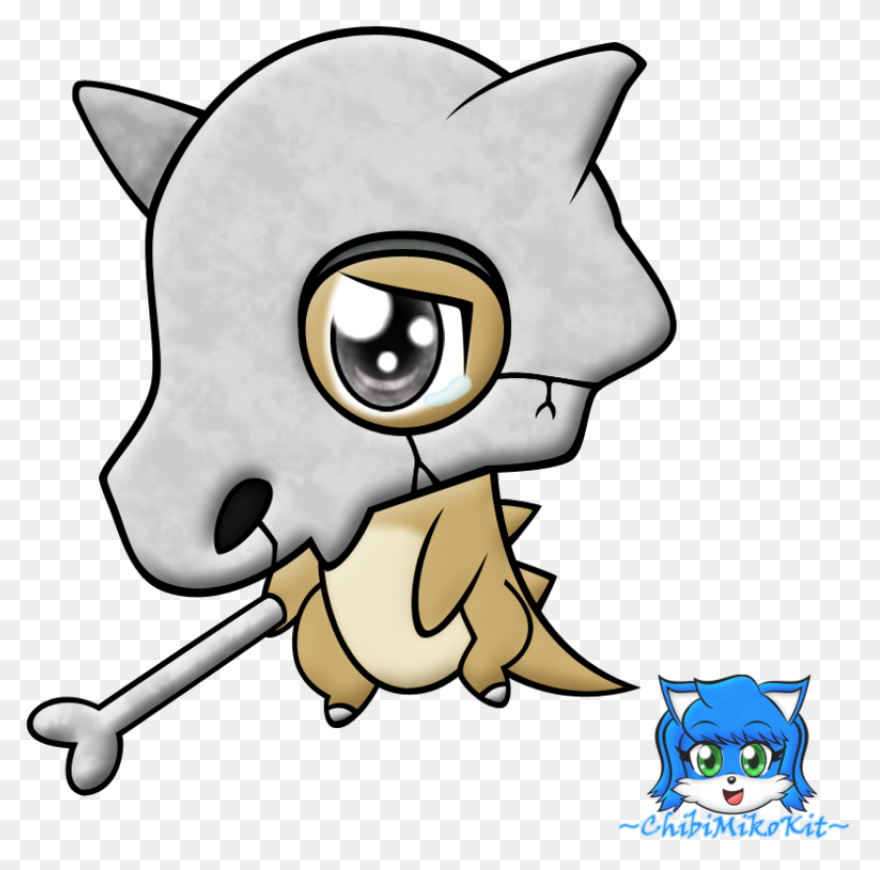 Pokemon Chibi Cubone Clipart Full - Cubone