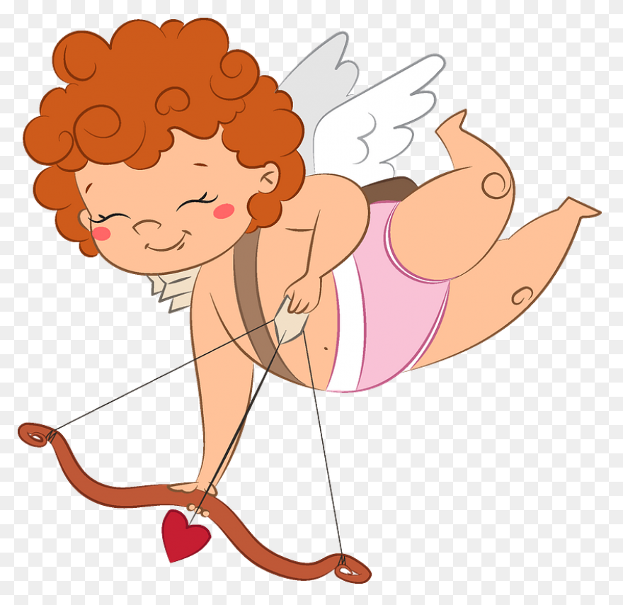 Cupid Clip Art - Cupid Silhouette P