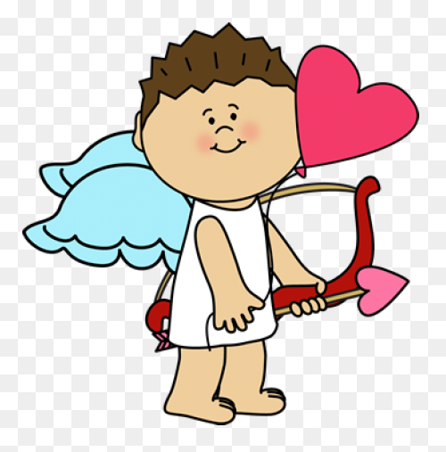 Cupid Clip Art - Cupid Silhouette P