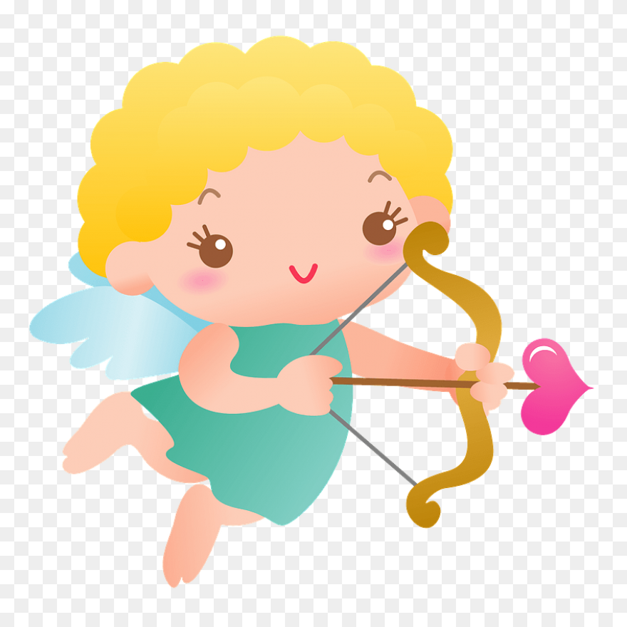 Cupid Clip Art - Cupid Silhouette P