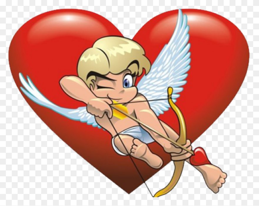 Cupid Clip Art - Cupid Silhouette P
