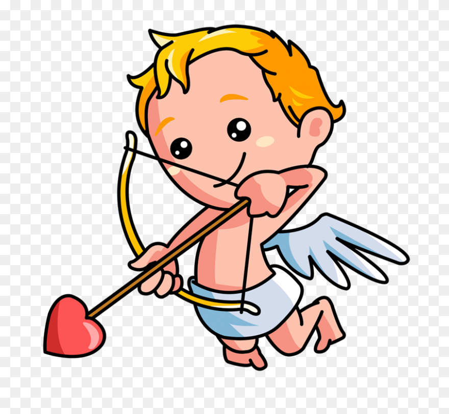 Cupid Clip Art - Cupid Silhouette P